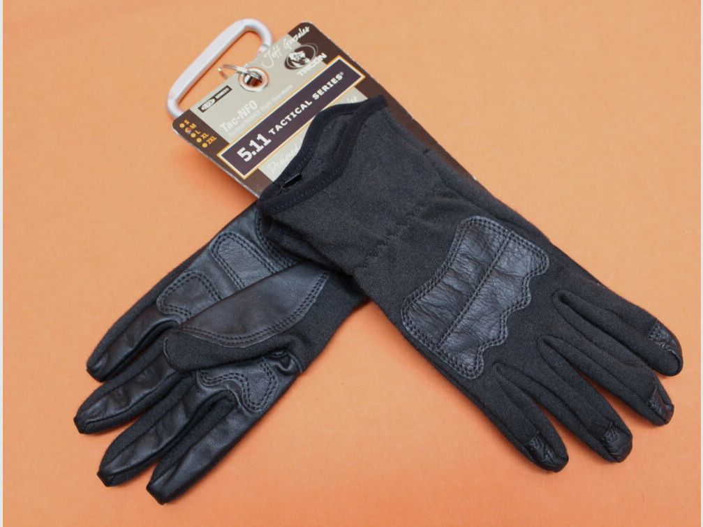 5.11 5.11 Tac-NFO Enhanced Flight Glove (59304) 019 Black/ Tactical glove made of NOMEX and leather size M
