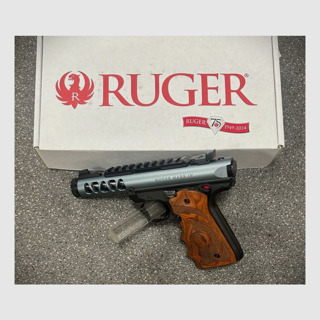 RUGER MK-IV 22/45 LITE 4,4" Grauer Schlitten