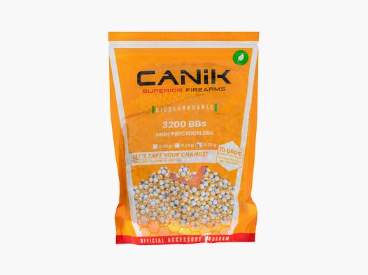 Canik 6mm BIO BBs Bianchi 0,25 g 3.200 pezzi