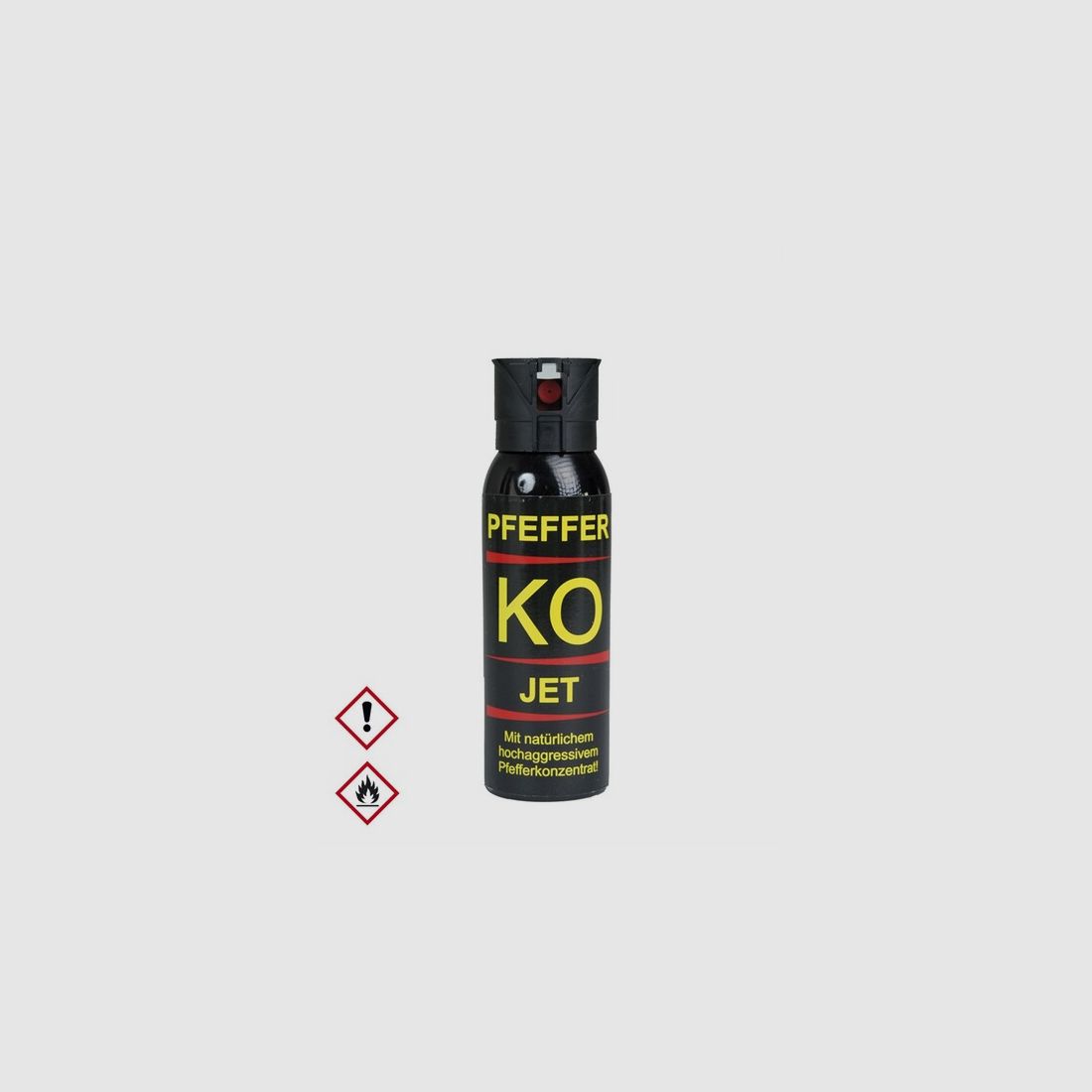 100ml Hochw. Pfefferspray K.O. JET Direktstrahl – 11 % OC / 2,5 Mio. Scoville v. Ballistol - Abwehr