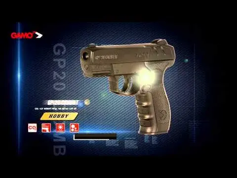 CO2-Semi-Auto-Pistole Gamo GP-20 Combat Kaliber 4,5BBS Schwarz, Bild 12 von 12