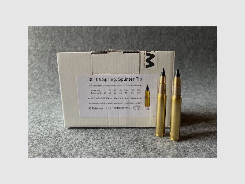 Geschoss Manufaktur .30-06 Spring. Splinter Tip