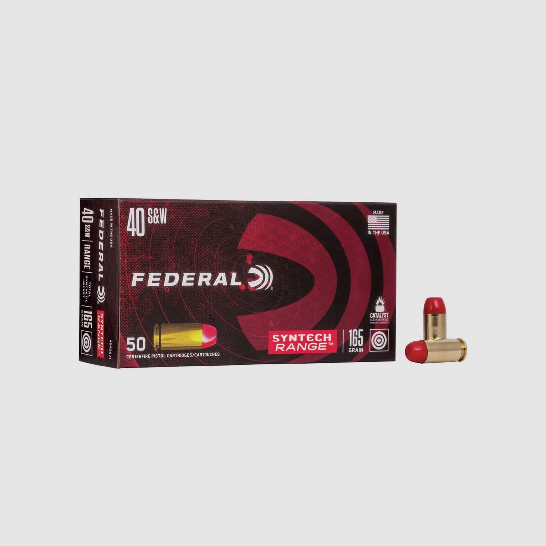 Federal Syntech Range .40 S&W 165GR SJFN 50 cartouches