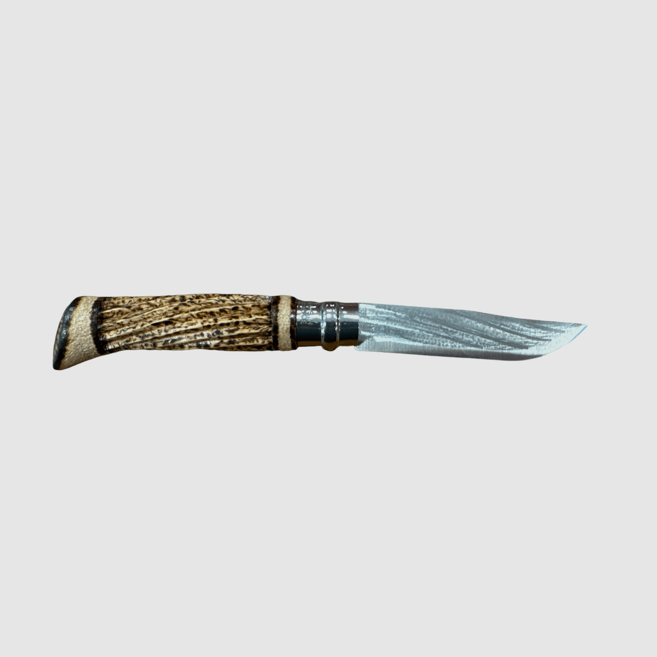 Knife – Opinel – N.8 Inox spiral carved/hand engraved, image 2 of 4