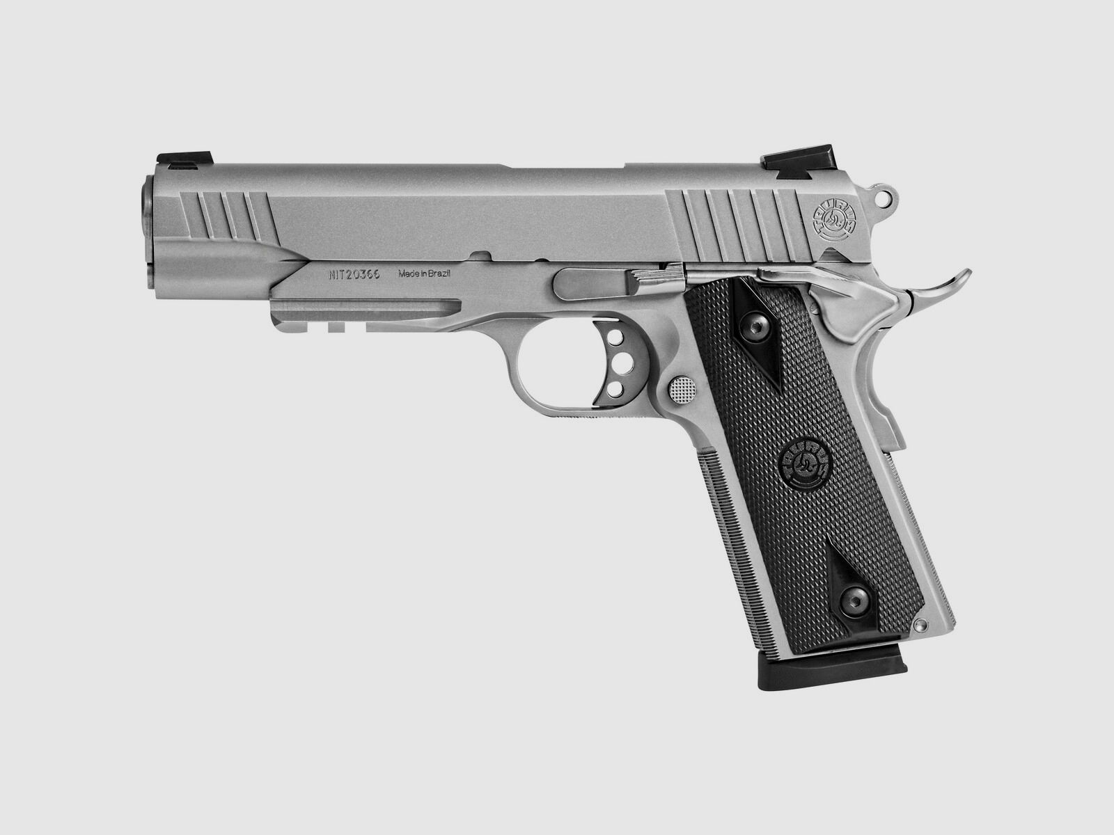 Taurus Pistole PT 1911 mit Picatinny-Schiene – Stainless Steel Matt