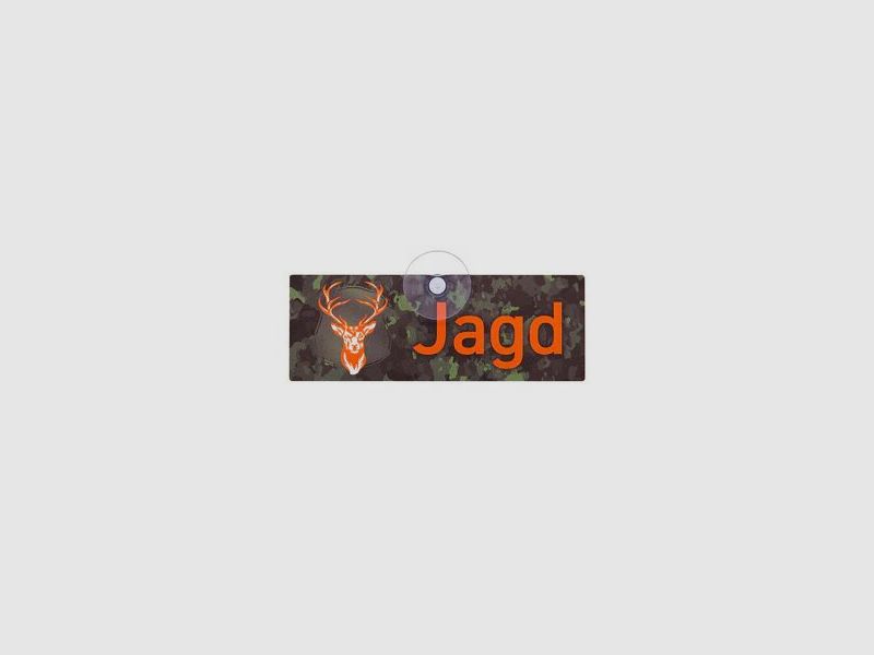 Wilde Hilde Autoschild mit Saugnapf - Jagd