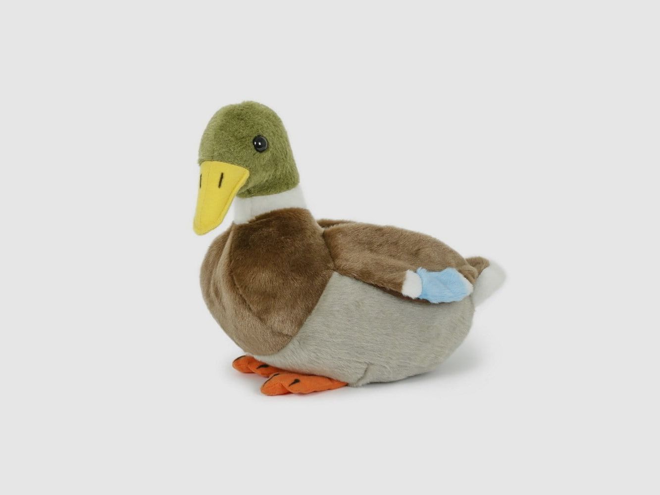 LivingActive Stockente Plüschtier 28 cm – Großes Enten-Kuscheltier