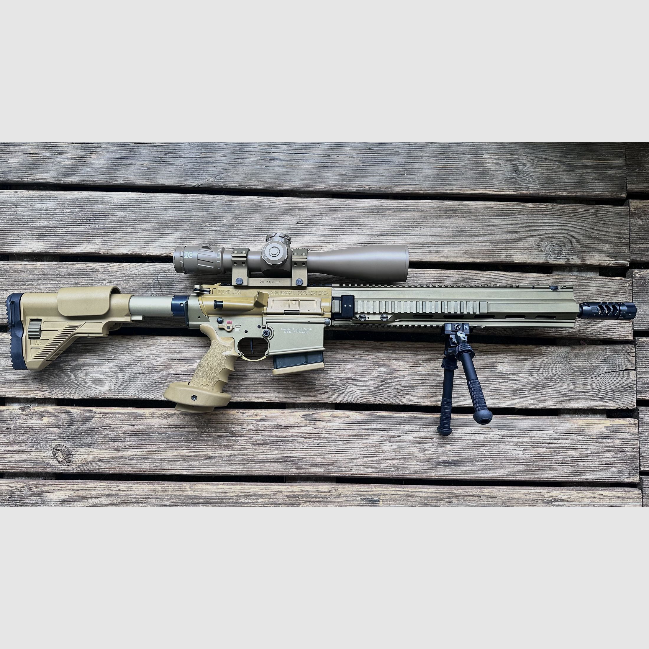Heckler & Koch G 28 Z mit ZCO 527 Montage 20 MOA Zweibein Sinus Brake