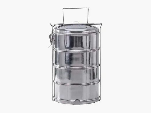 Fox Outdoor Speisebehälter 4-teilig silberfarben