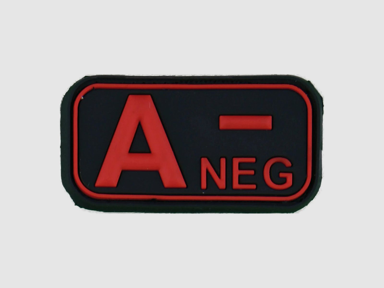 Fritzsch 3D Blutgruppenpatch A Neg schwarz-rot