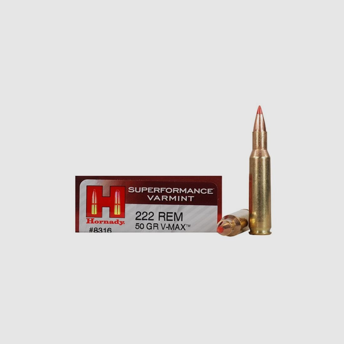 Hornady Superformance Varmint .222 Rem. 50GR V-Max 20 Patronen