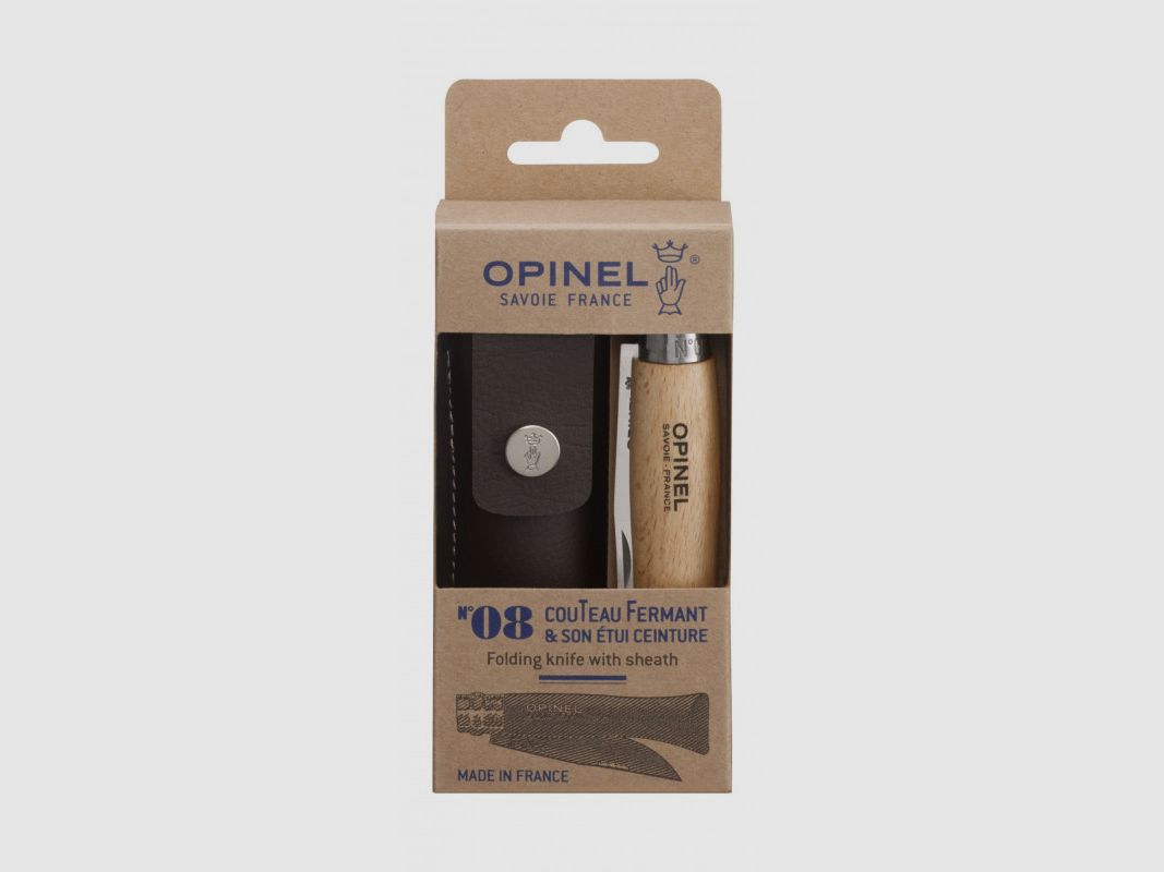 Opinel N-8 inox + ETUI, image 1 sur 2