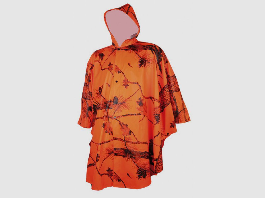 Treeland Poncho PU orange Camo