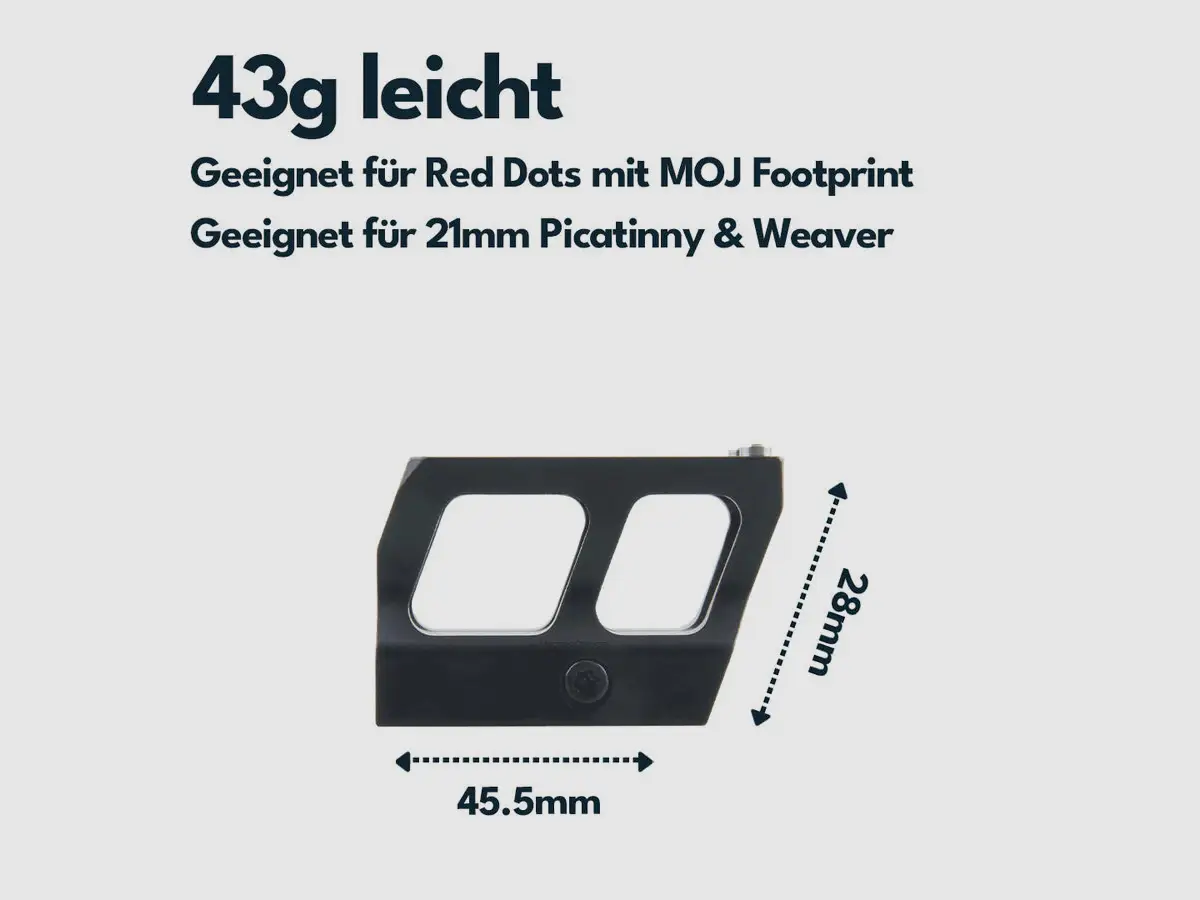 Vector Optics SCRA-67 Mount with TEK (Docter Sight) Footprint, 21mm Picatinny, h=28mm, image 3 of 5