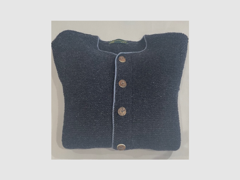 Pezzo Schafwolljacke für Herren Handgestrickt in Blau