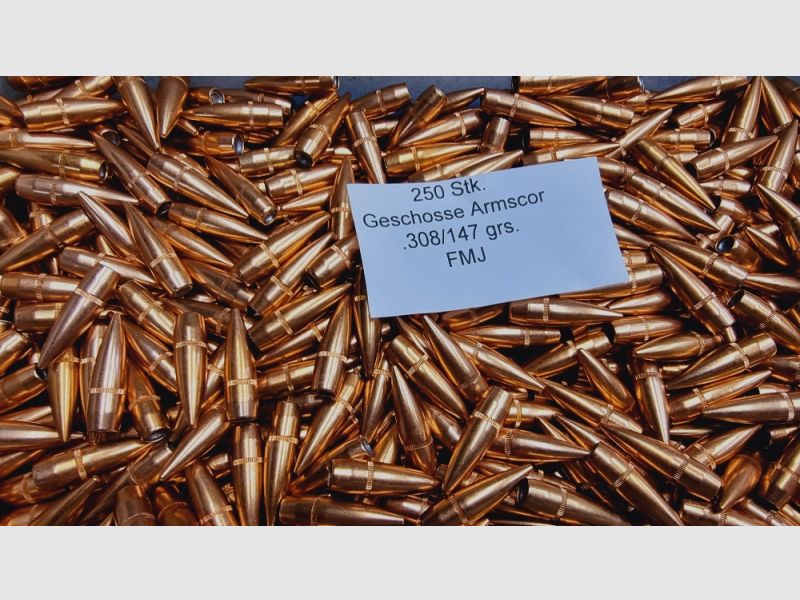 .30/.308/147grs Geschosse Armscor FMJ 1500 Stk