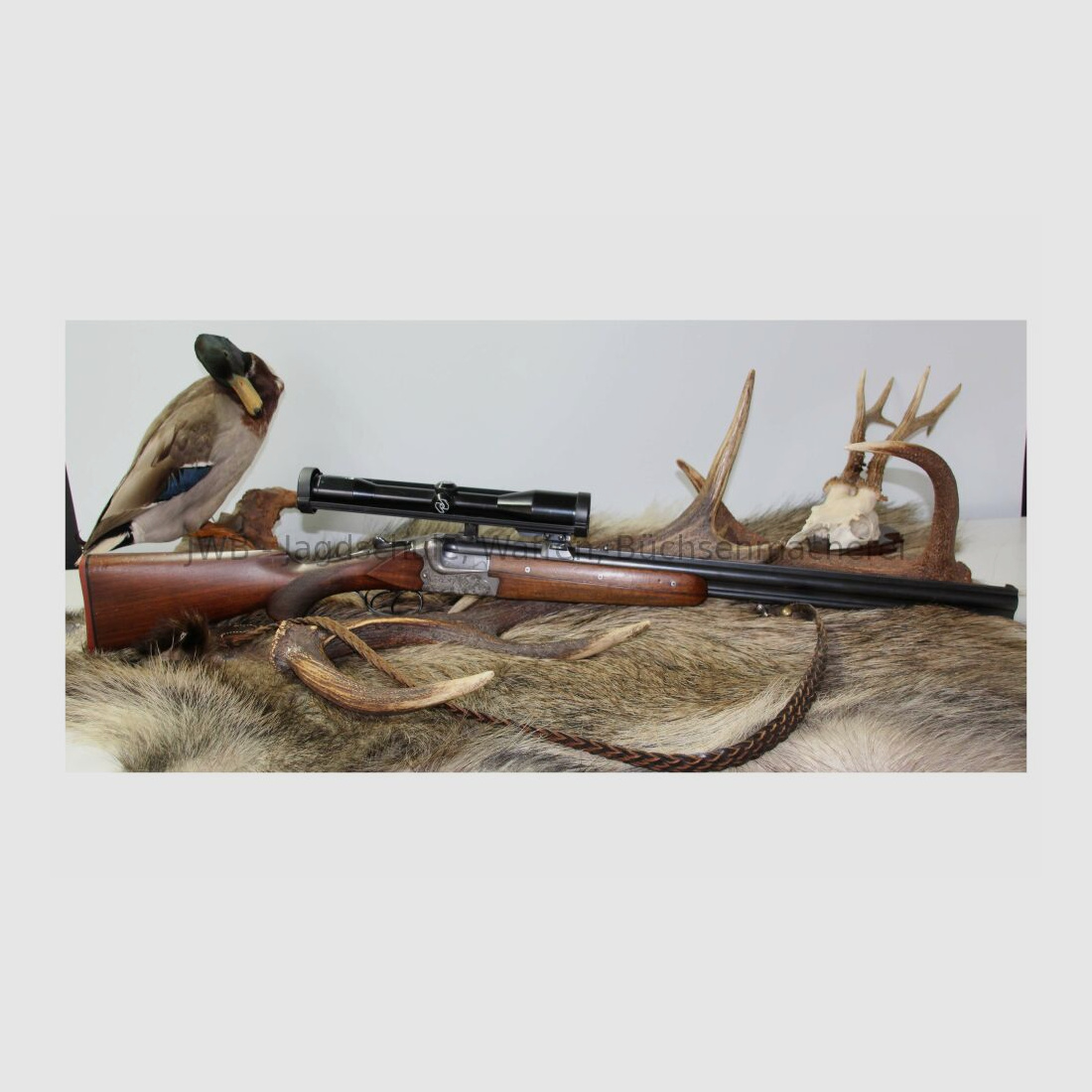 Merkel bolt-action rifle Q1 with Zeiss Diatal 7x65R; 12/70