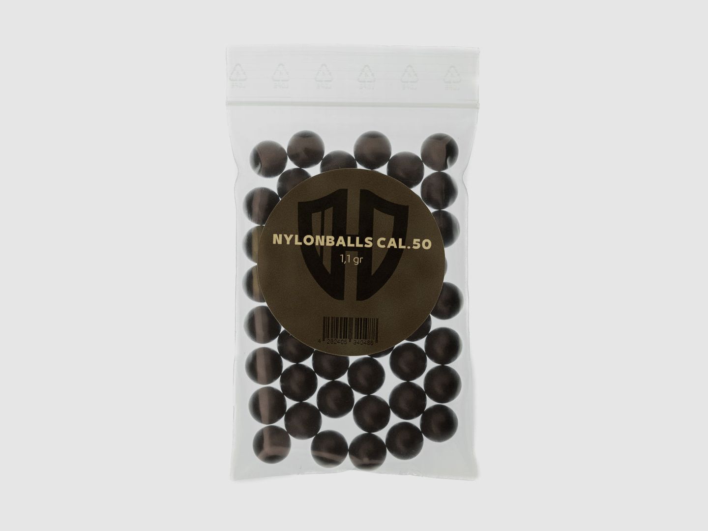 50 x Nylonballs Cal.50 | HDR-50 HDP-50 | Hartkunststoff | 1,1 Gr. | Homedefence
