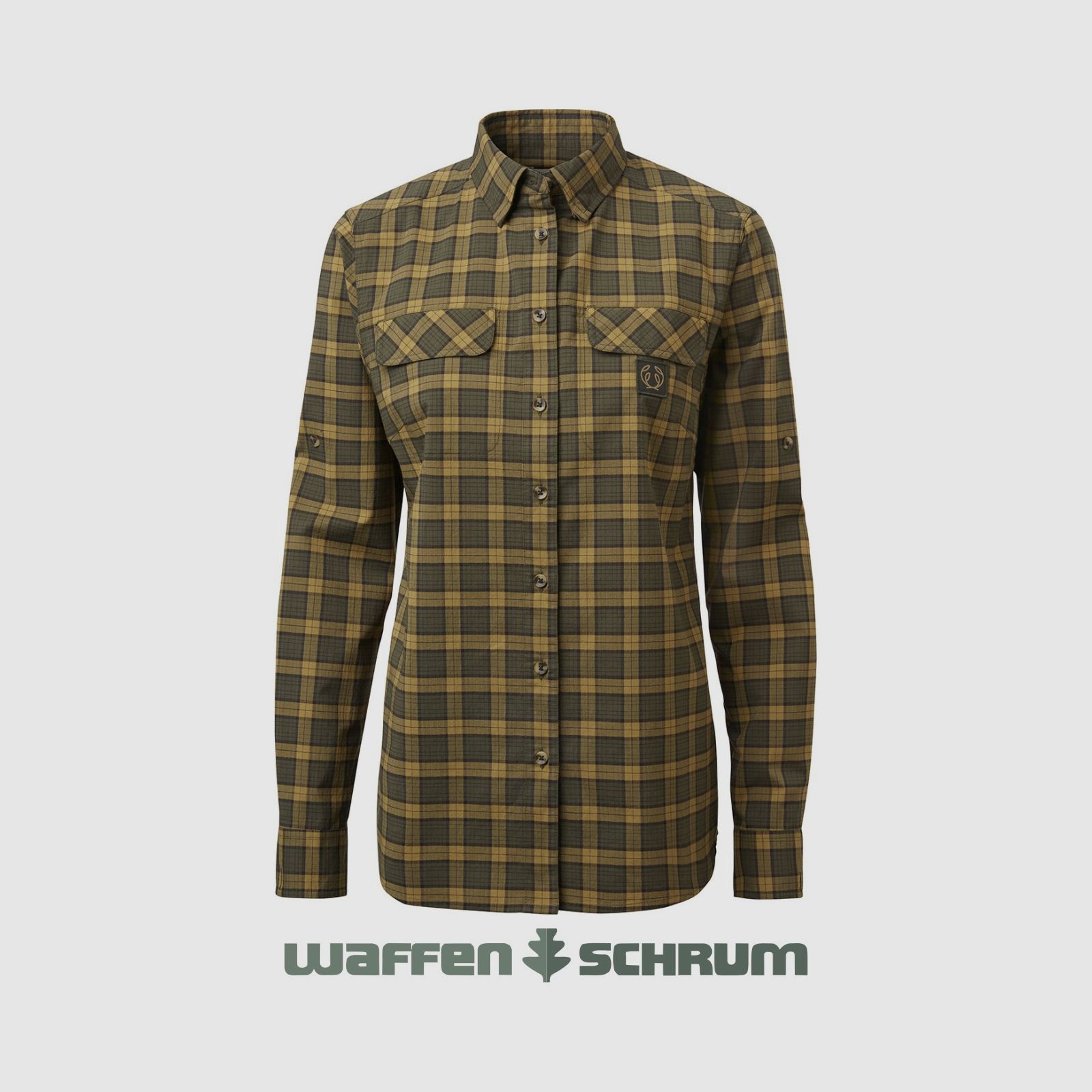 Chevalier Bluse Creek Coolmax Moss Checked