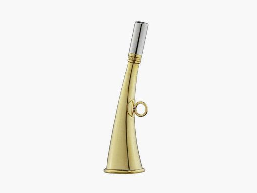 Flachhorn 16 cm poliertes Messing - Elless - Horn