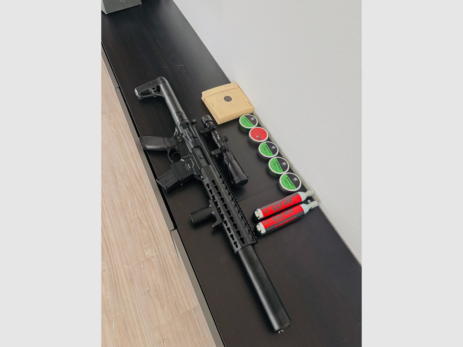 SIG SAUER Co2-karabin czarny 4,5 mm Diabolo + 1-4x24WR luneta