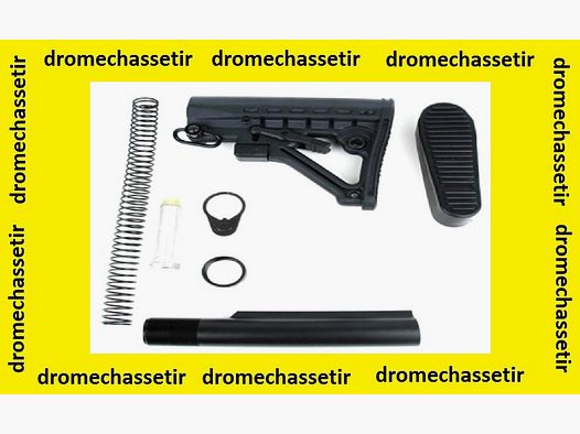 Kit Crosse retractable 6 positions complet AR15/M4 avec tube, ressort et buffer