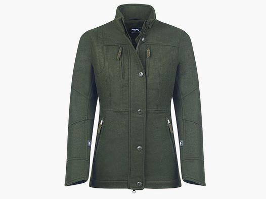 Jagdhund Lodenjacke Gamskopf 2 Grün