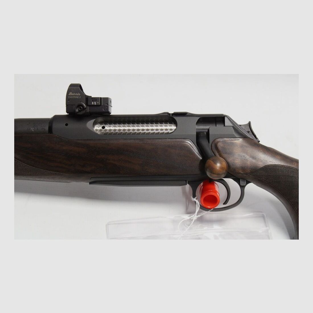 Sauer 404 Elegance Artemis links mit Burris Fast Fire II Rotpunktvisier