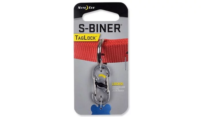 Nite Ize S-Biner TagLock mosquetón – acero – PLSBM-11-R3, imagen 2 de 2