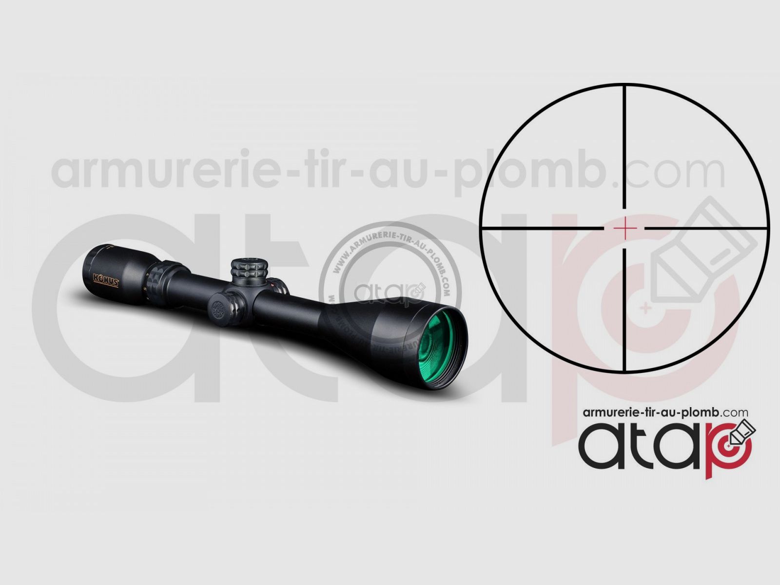 Konus Konuspro 3-9x50 IR Réticule 30/30 - Lunette de tir, image 2 sur 3