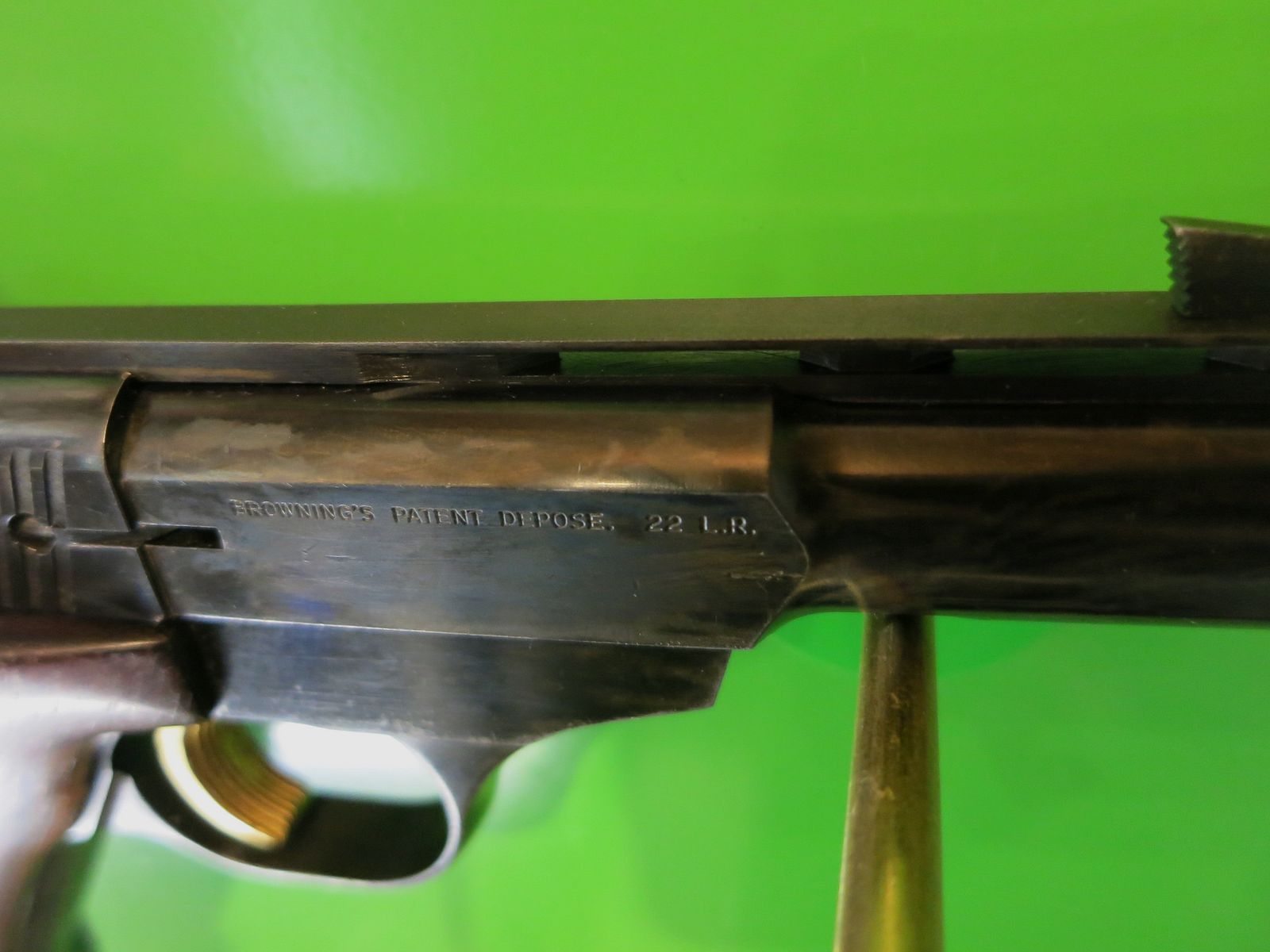 FN Herstal Browning KK Selbstladepistole 150, .22lfB Sportpistole; seltener Kurz-Lauf in 3,5"     #88-, Bild 5 von 11