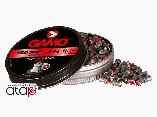 Red Fire Gamo Caja de 125 Balas de Plomo 4,5 mm