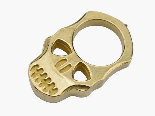MINI PUGNALE AMERICANO SKULL OTTONE