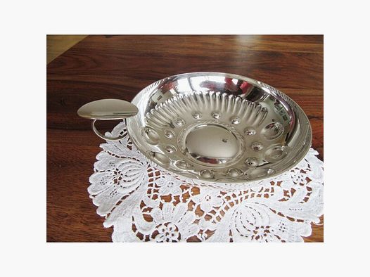 Seltener großer Silber Tastevin Sommelier Weinschale Alt Antik Vintage