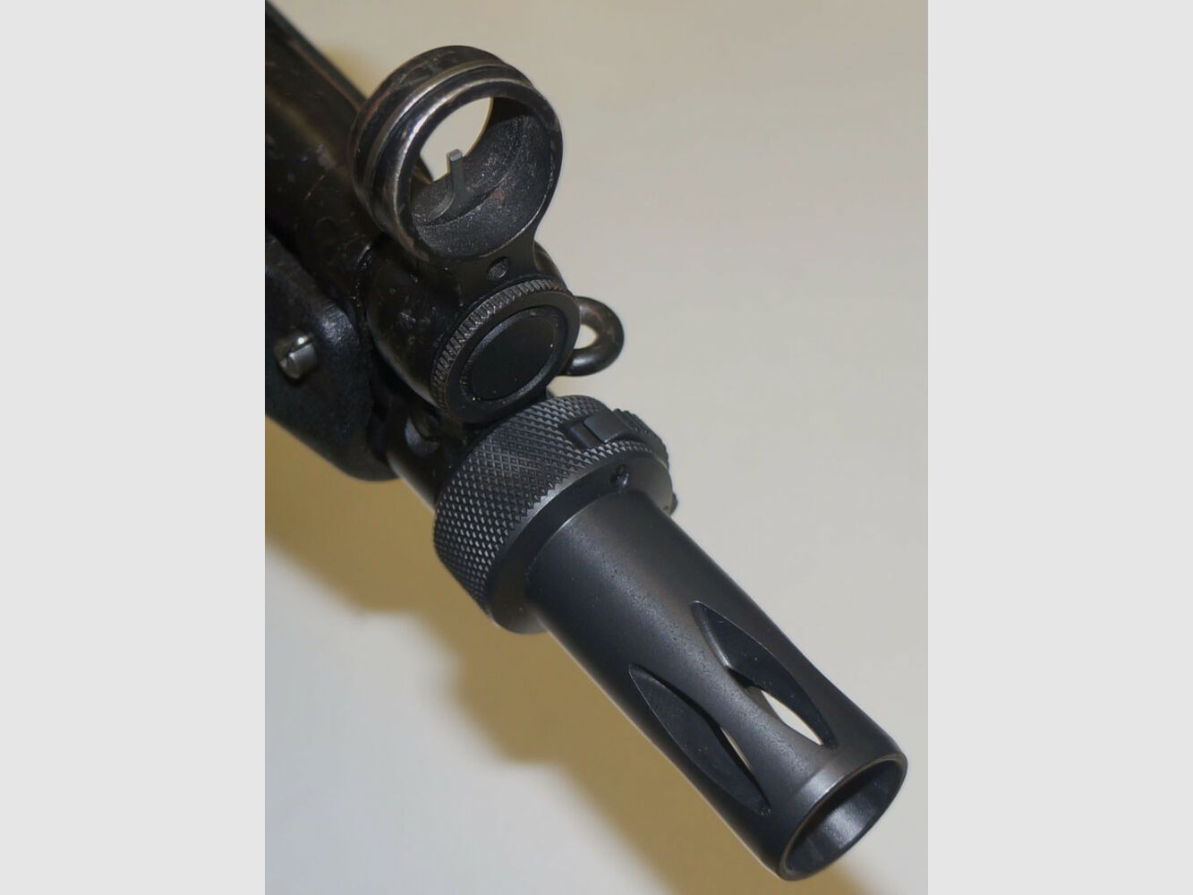 Heckler & Koch Mündungsfeuerdämpfer Heckler & Koch HK H&K MP5 Kal.9x19, 3-Warzen-Verriegelung/TriLock.