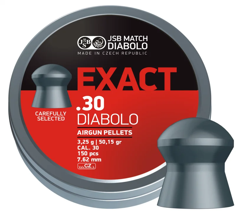 JSB Match Diabolo – Exact – Cal. 7,62 mm (3,25 g / 50,15 gr) – 150 pcs