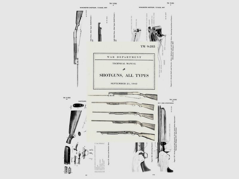 Nachdruck US-Dienstvorschrift von 1942 Repetier-Schrotflinten