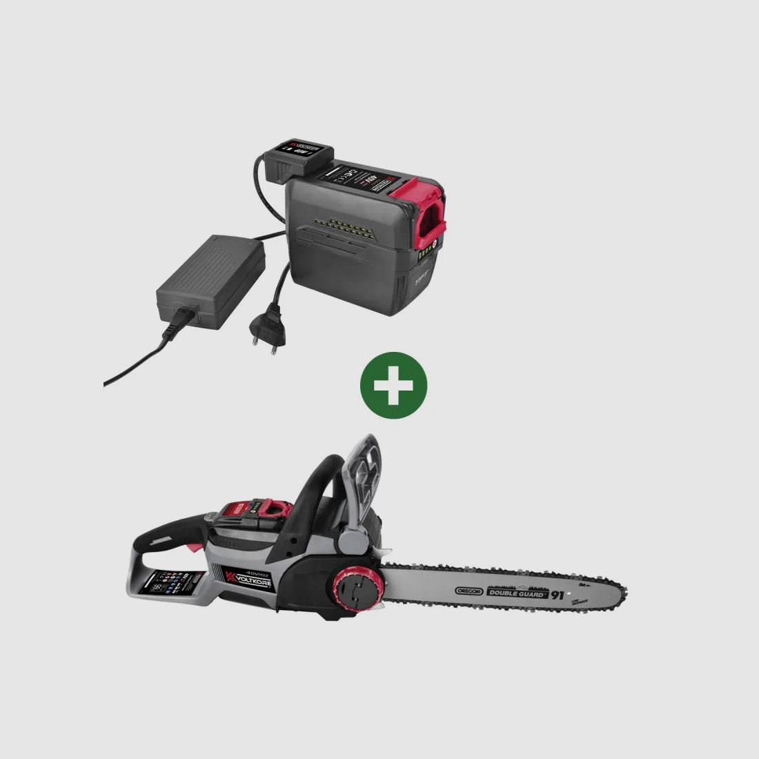 40V Voltkore® Kettensäge - 4,0 Ah Batterie + Ladegerät Inklusive, Bild 1 von 16