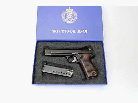 Pistole SigSauer P210 m/49 Kal. 9mm Luger inkl Box #:15276 Pfandversteigerung 17.7.25