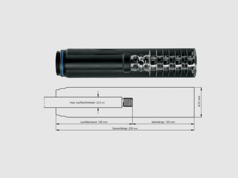 Sabatti Komplettset Saphire / Meopta 1-6x24 / Era-LOC SOBXX Schalldämpfer