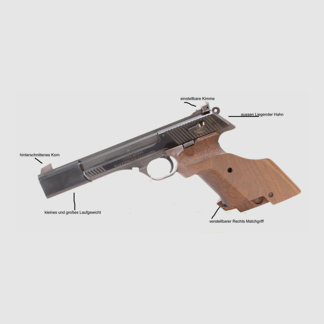 Erma ERMA Pistola Sportiva ESP 85 Cal .22