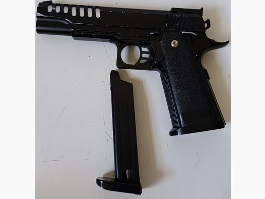 Pistol, airsoft, spring-powered