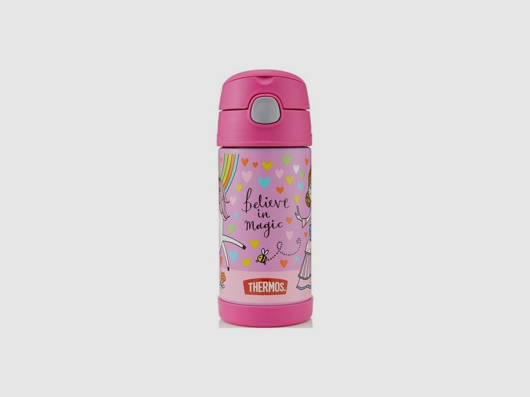 THERMOS Kinderthermosflasche mit Strohhalm – Einhorn 355 ml, Bild 1 von 4