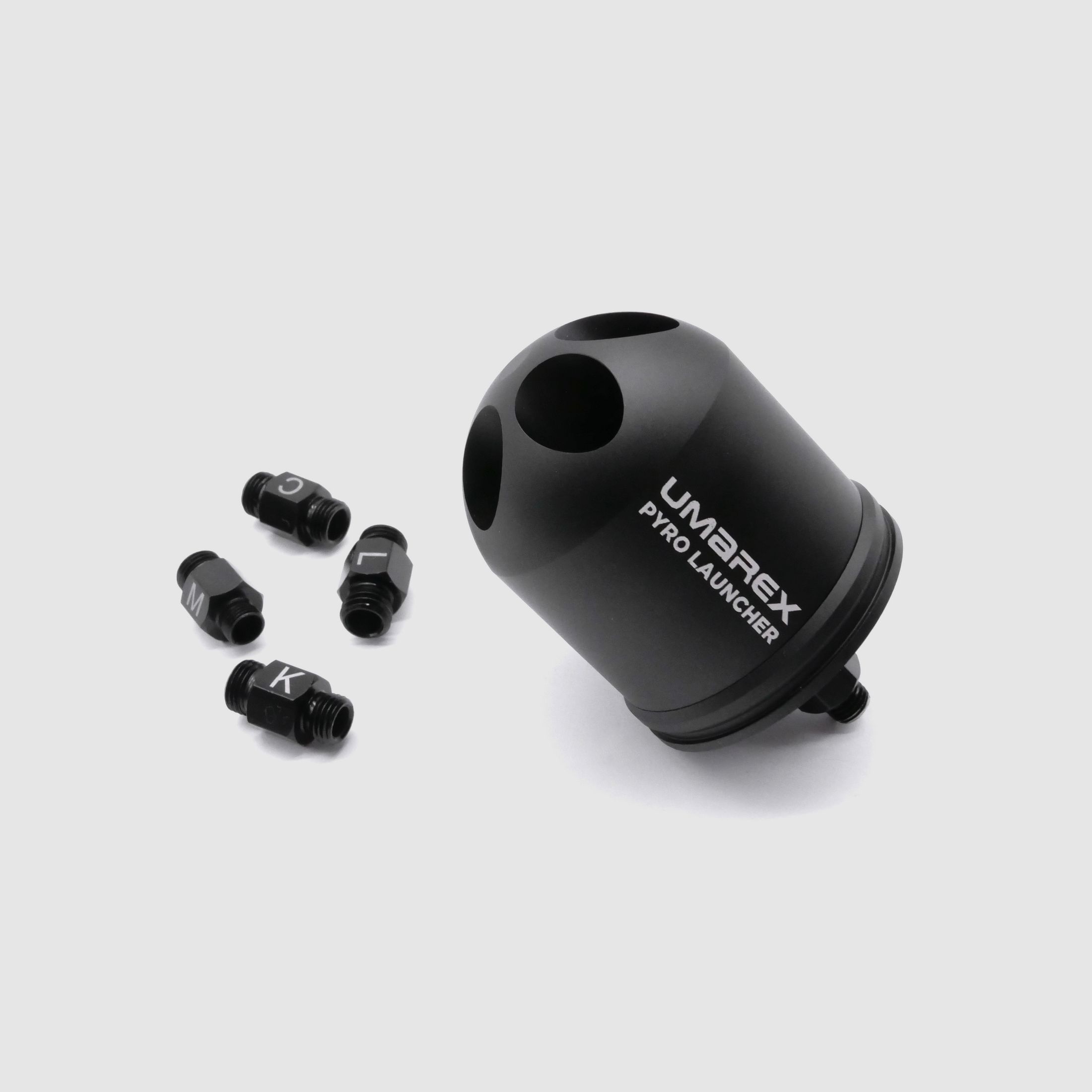 UMAREX 3.3057 Pyro Launcher für Schreckschusswaffen Black Edition inkl 5 Adapter