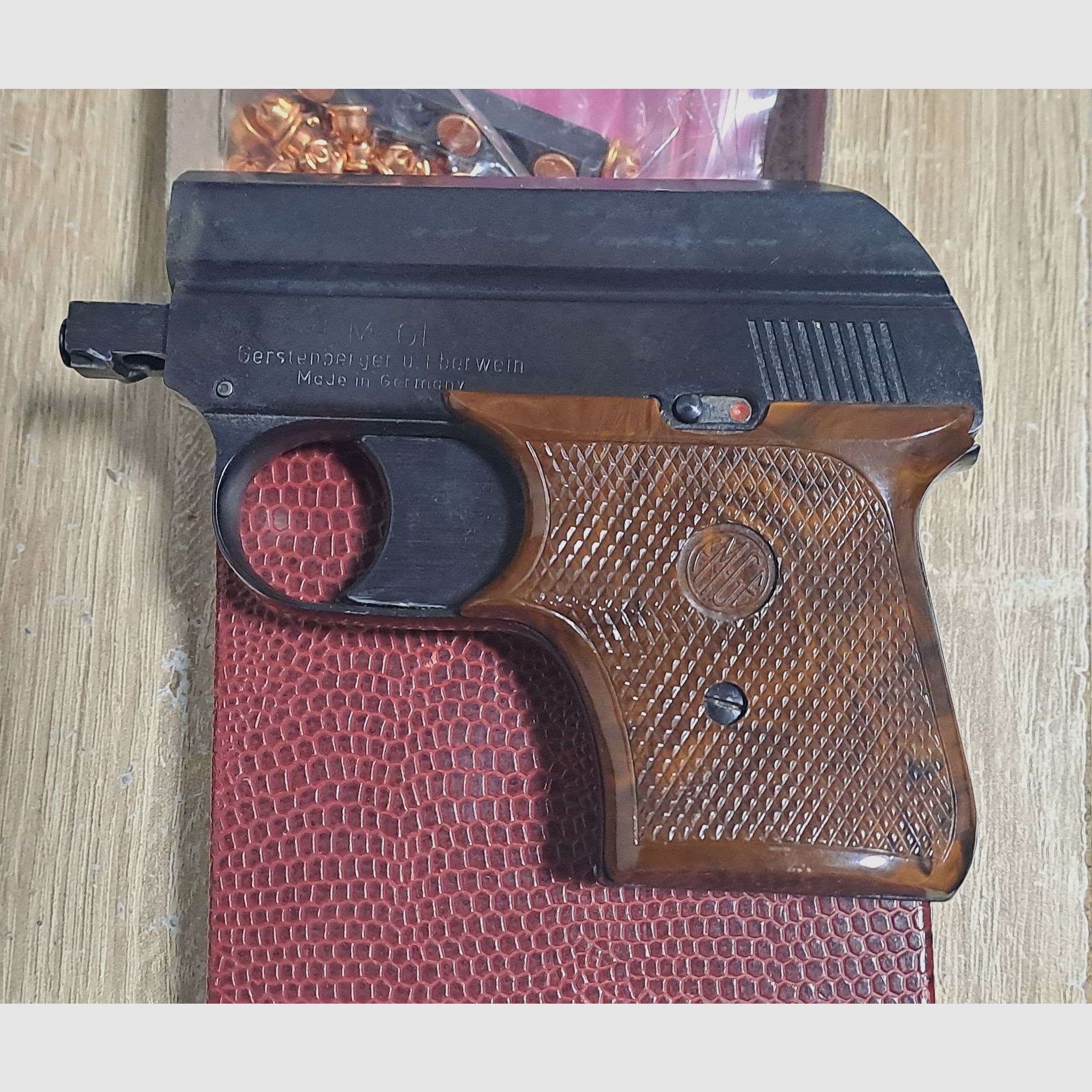 EM-GE Mod. 63 Kal. 6 mm Flobert/ PTB 6 mit Ersatzmagazin in OVP!