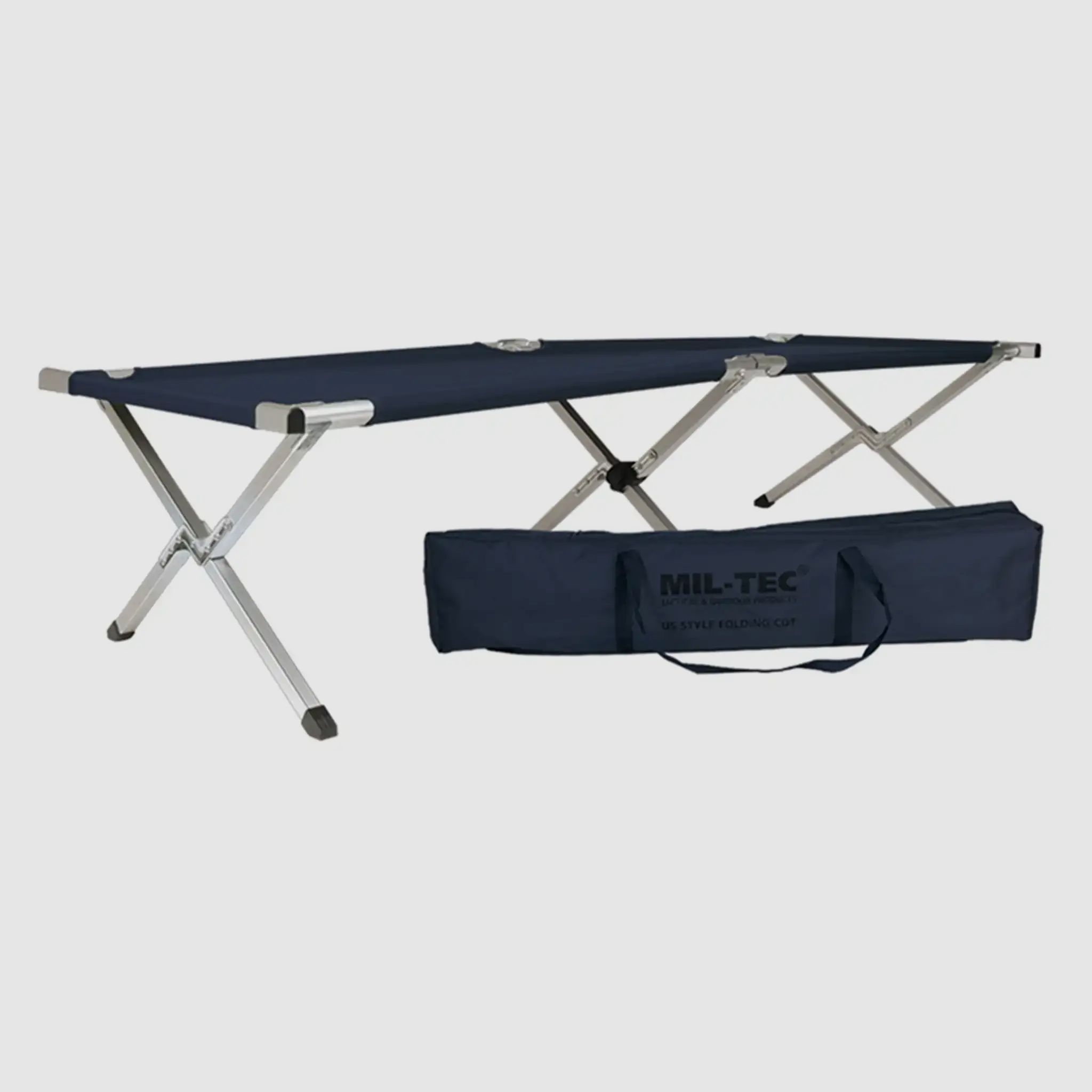 Mil-Tec Mil-Tec Feldbett US Typ Alu 190x65 cm - Oliv