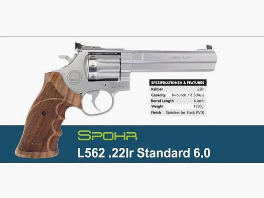 SPOHR KK-Revolver Mod. L562 KK 6.0 -6' .22lr