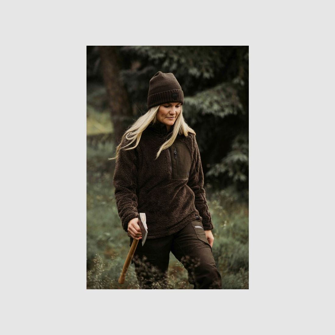 Northern Hunting Damen Fleecepullover Rikvi Grün