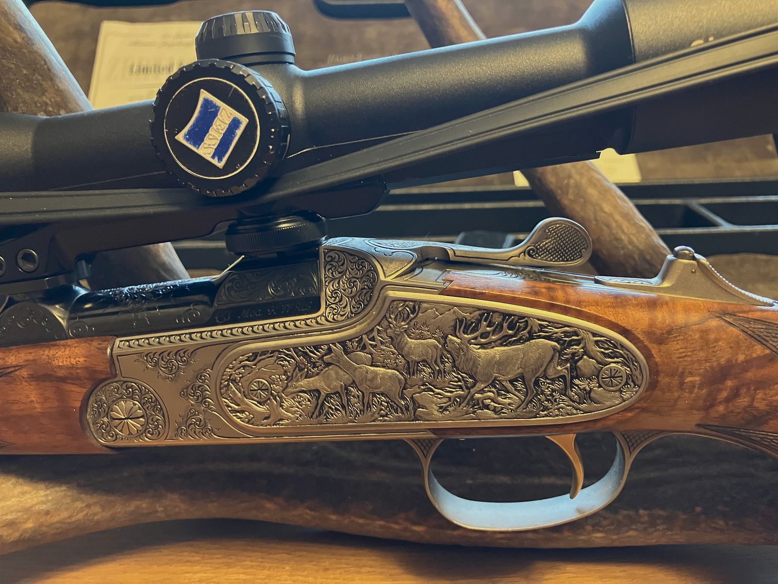 BLASER K77 cal.30R Blaser mit ZF Zeiss 7x50 Absehen 4 Leuchtpunkt, neuwertiger Zustand!