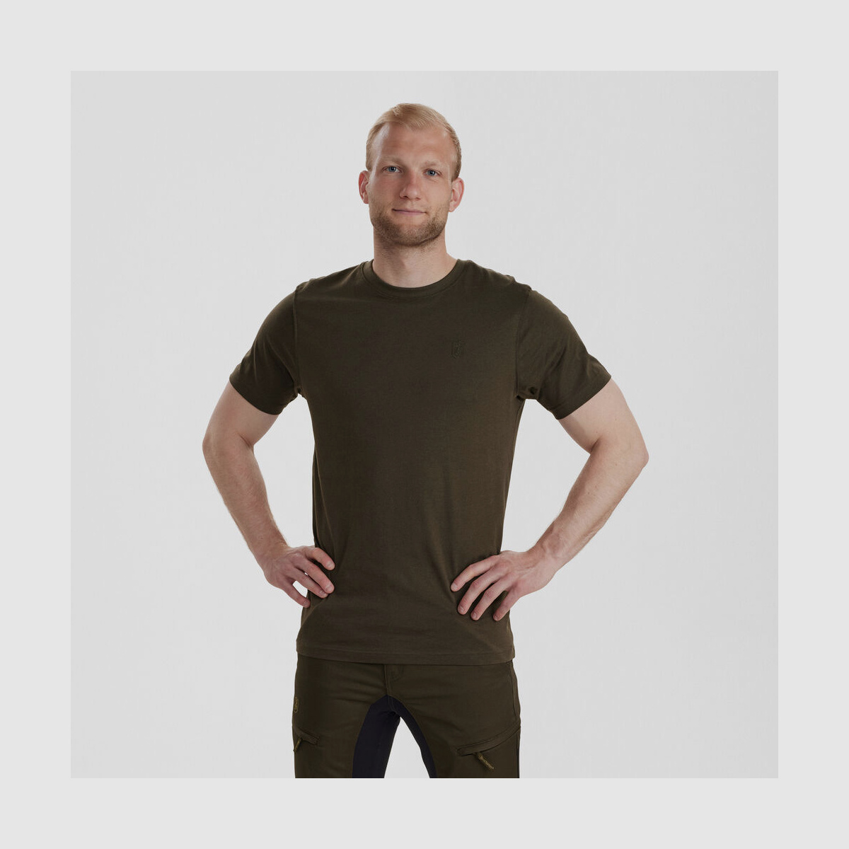 DEERHUNTER Easton T-shirt Oliv